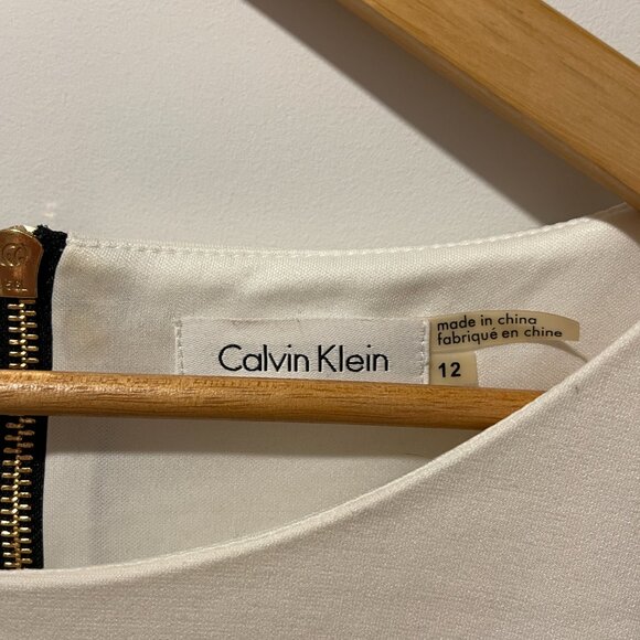 Calvin Klein Women Black and White Formal Dress size 12 - Picture 4 of 7